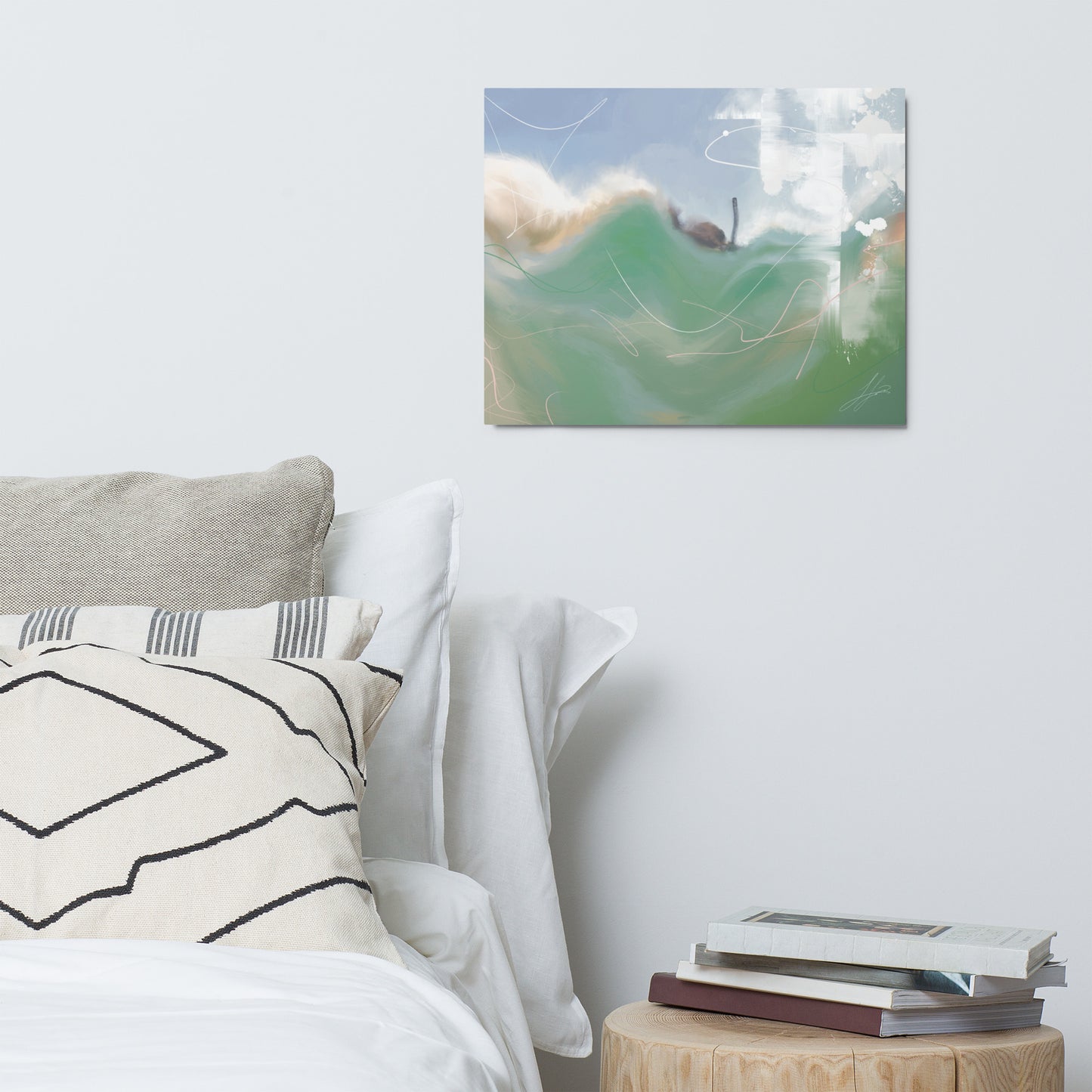 Laguna Cove Snorkeler Metal Print