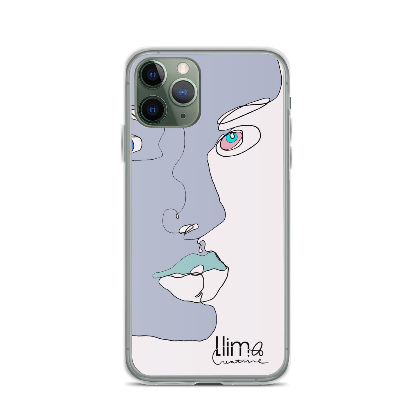 Minimalist Line Portrait iPhone Case