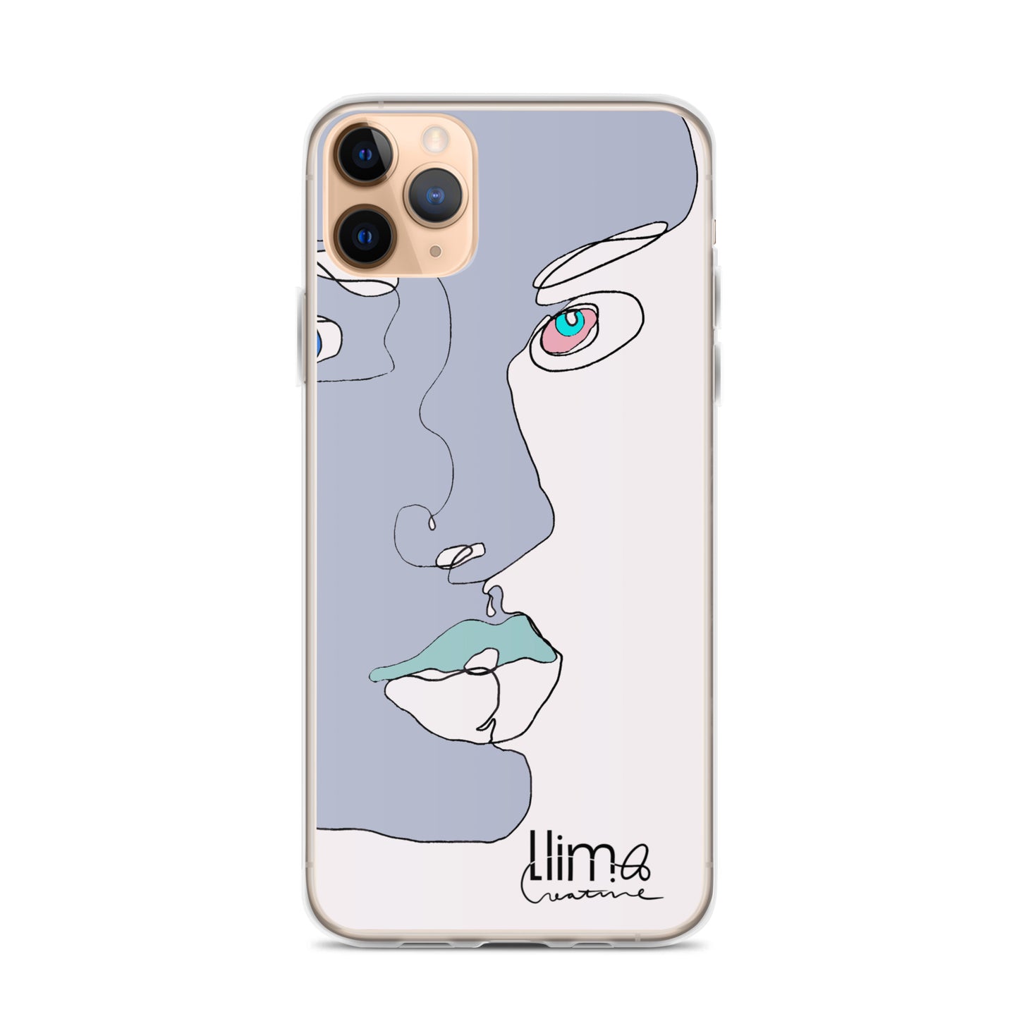 Minimalist Line Portrait iPhone Case