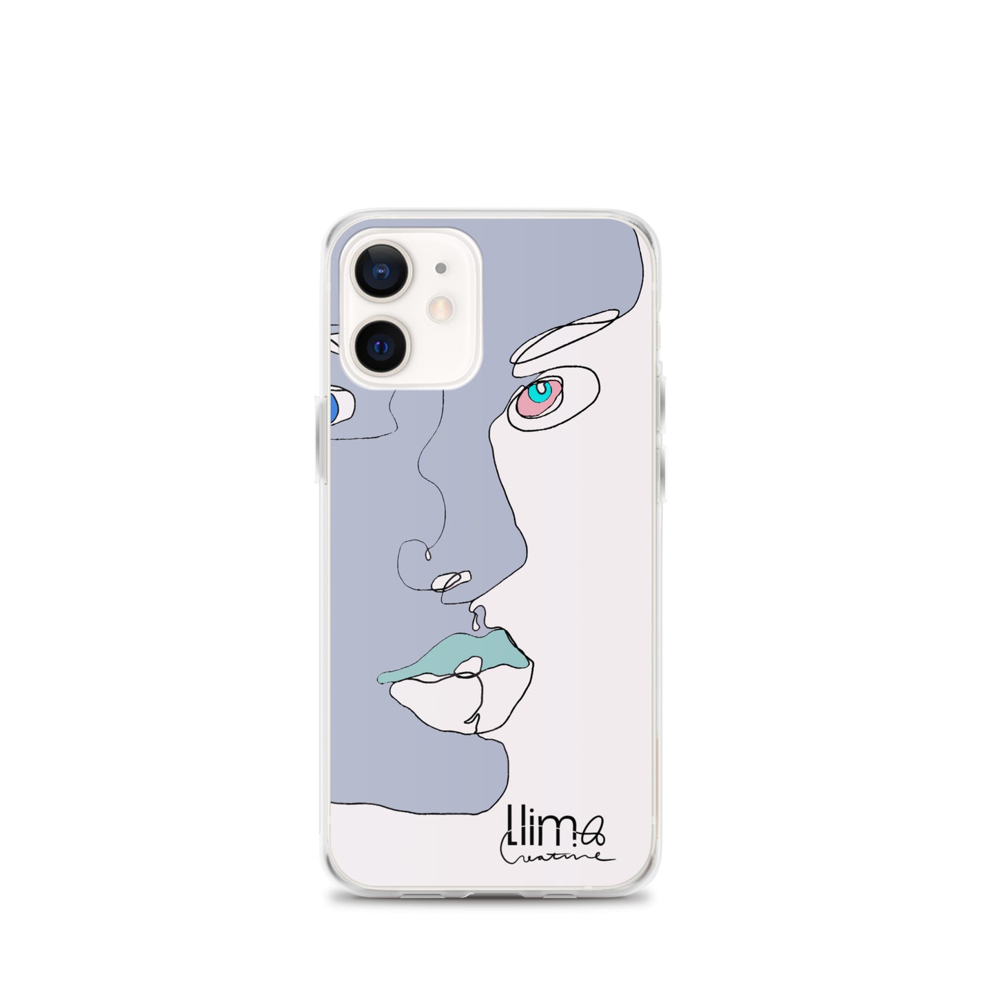 Minimalist Line Portrait iPhone Case