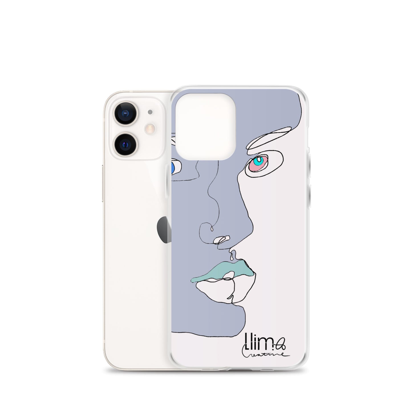 Minimalist Line Portrait iPhone Case