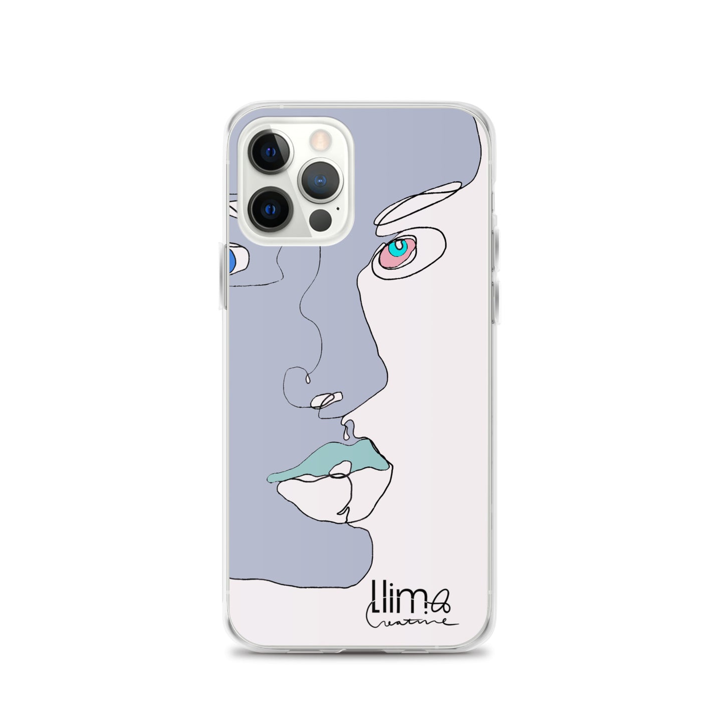 Minimalist Line Portrait iPhone Case