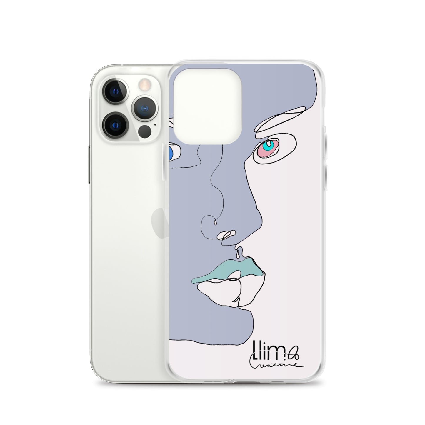 Minimalist Line Portrait iPhone Case