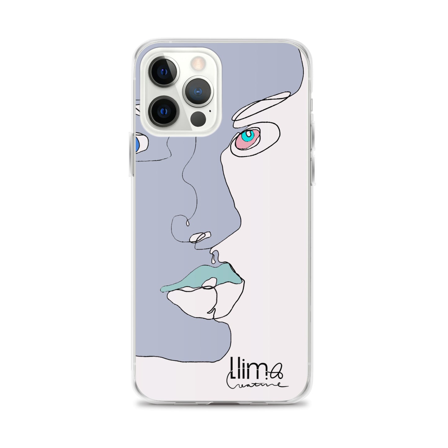 Minimalist Line Portrait iPhone Case