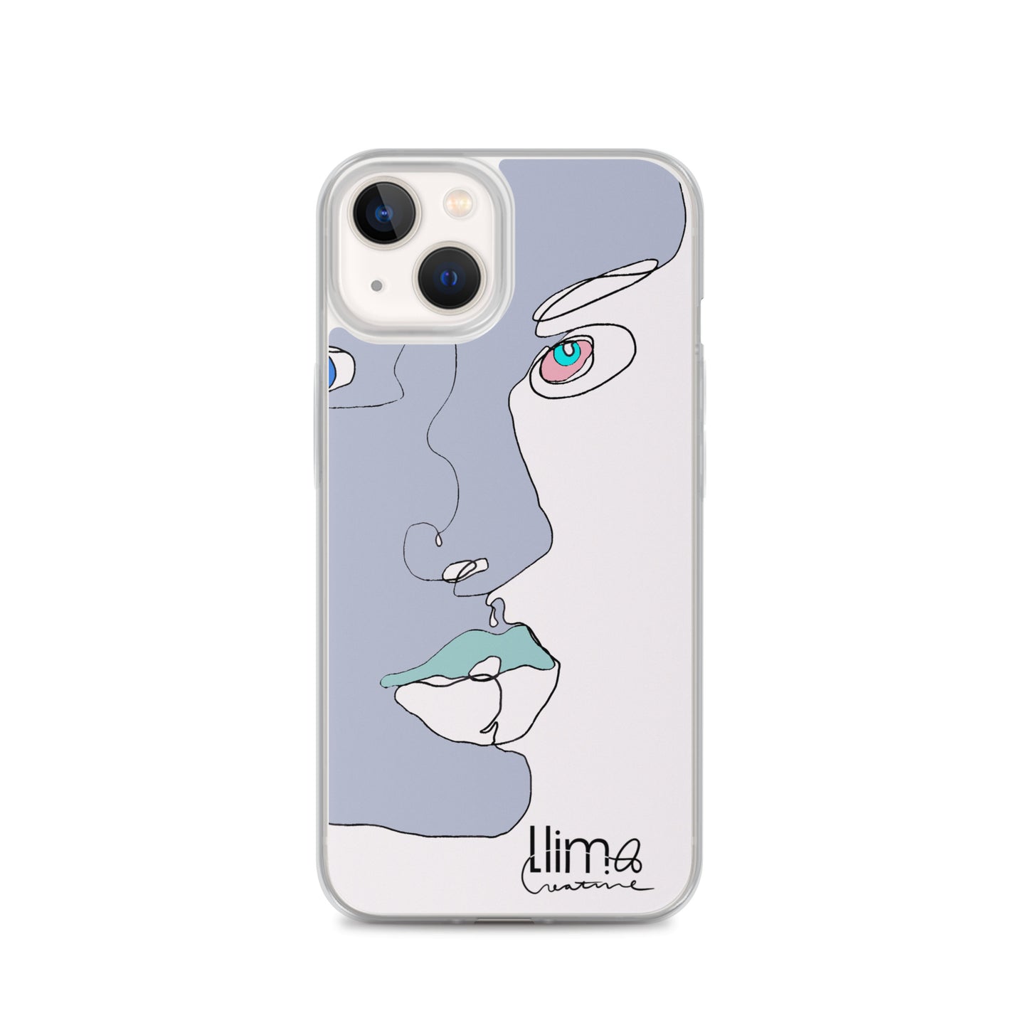Minimalist Line Portrait iPhone Case