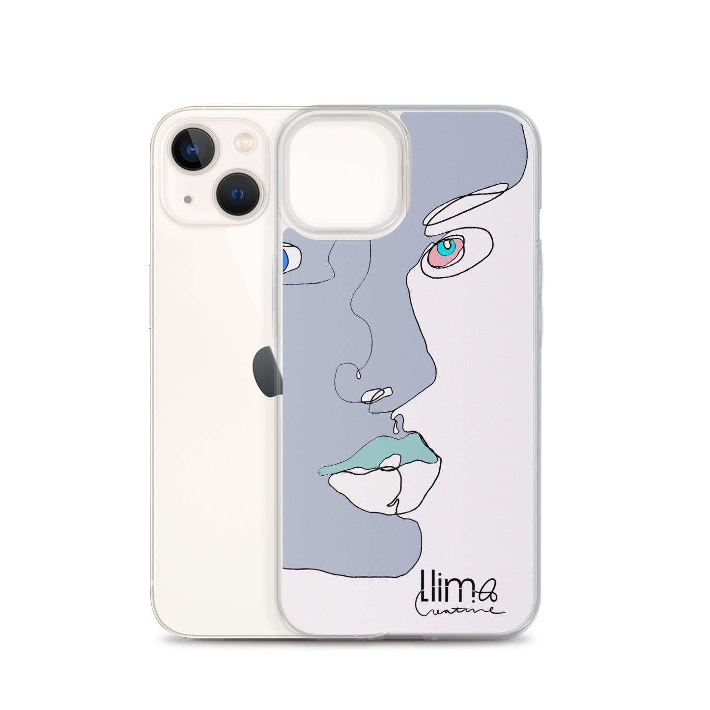 Minimalist Line Portrait iPhone Case