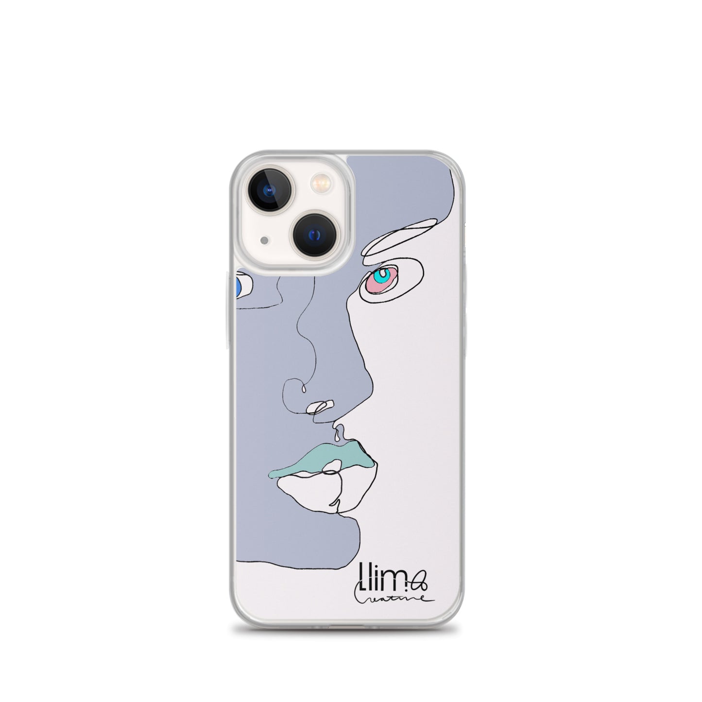 Minimalist Line Portrait iPhone Case