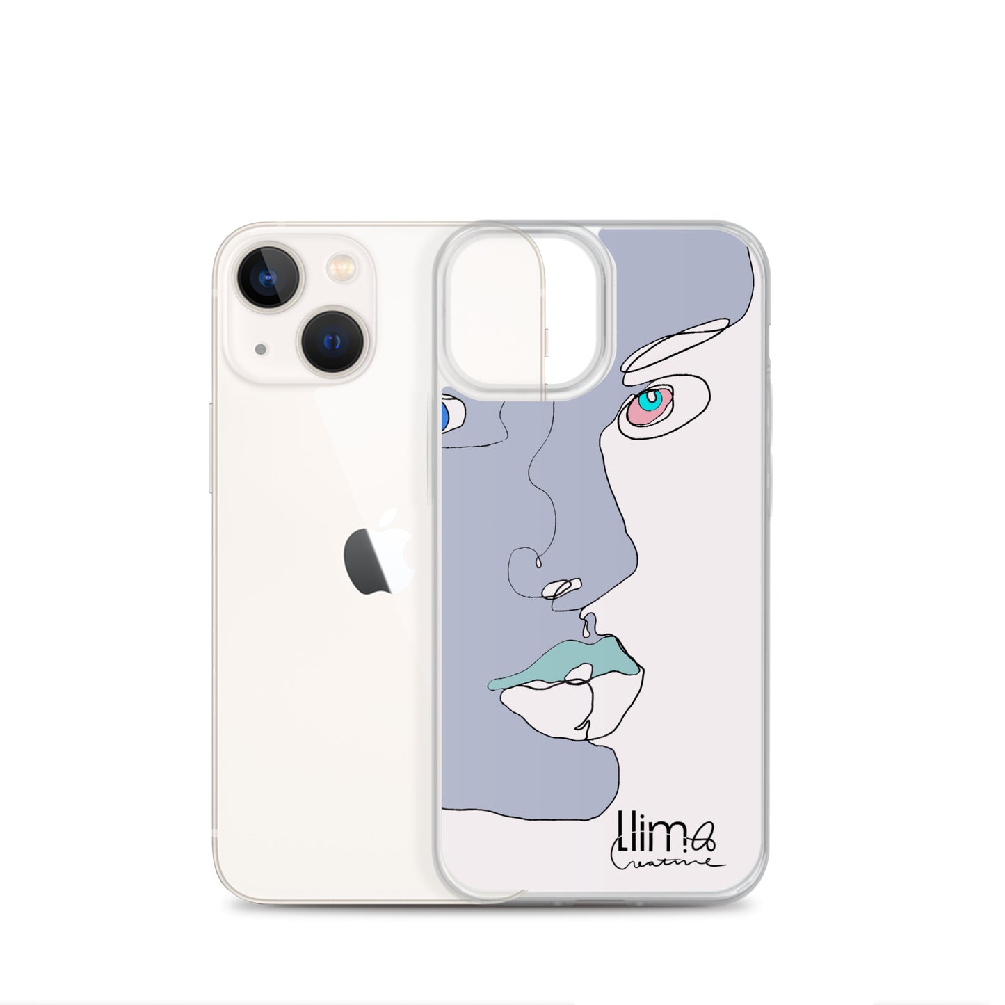 Minimalist Line Portrait iPhone Case