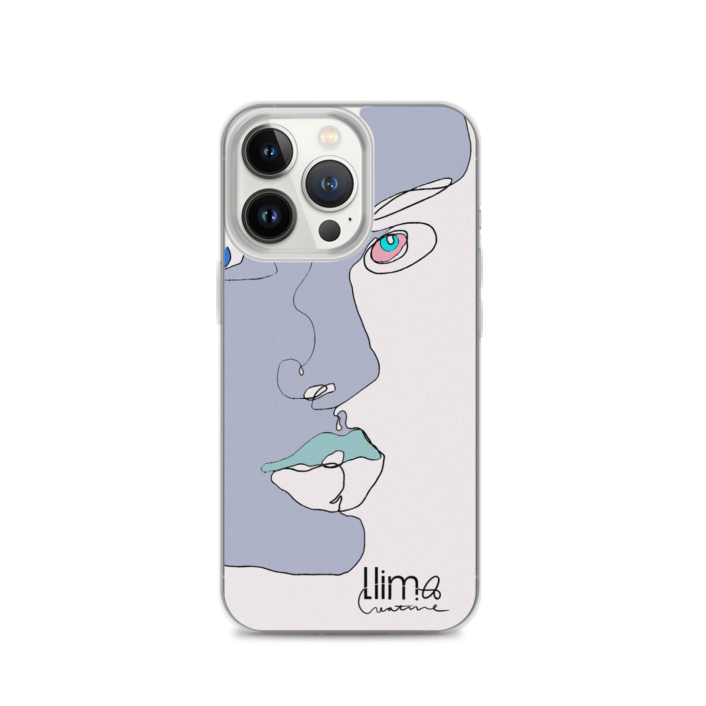 Minimalist Line Portrait iPhone Case