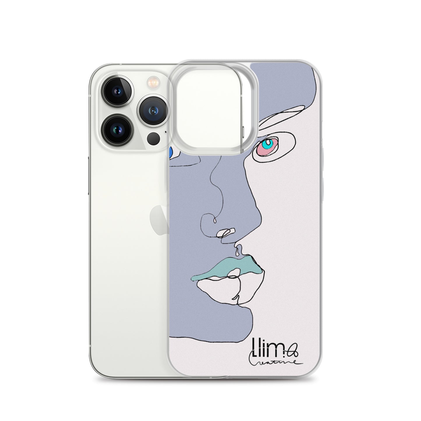 Minimalist Line Portrait iPhone Case