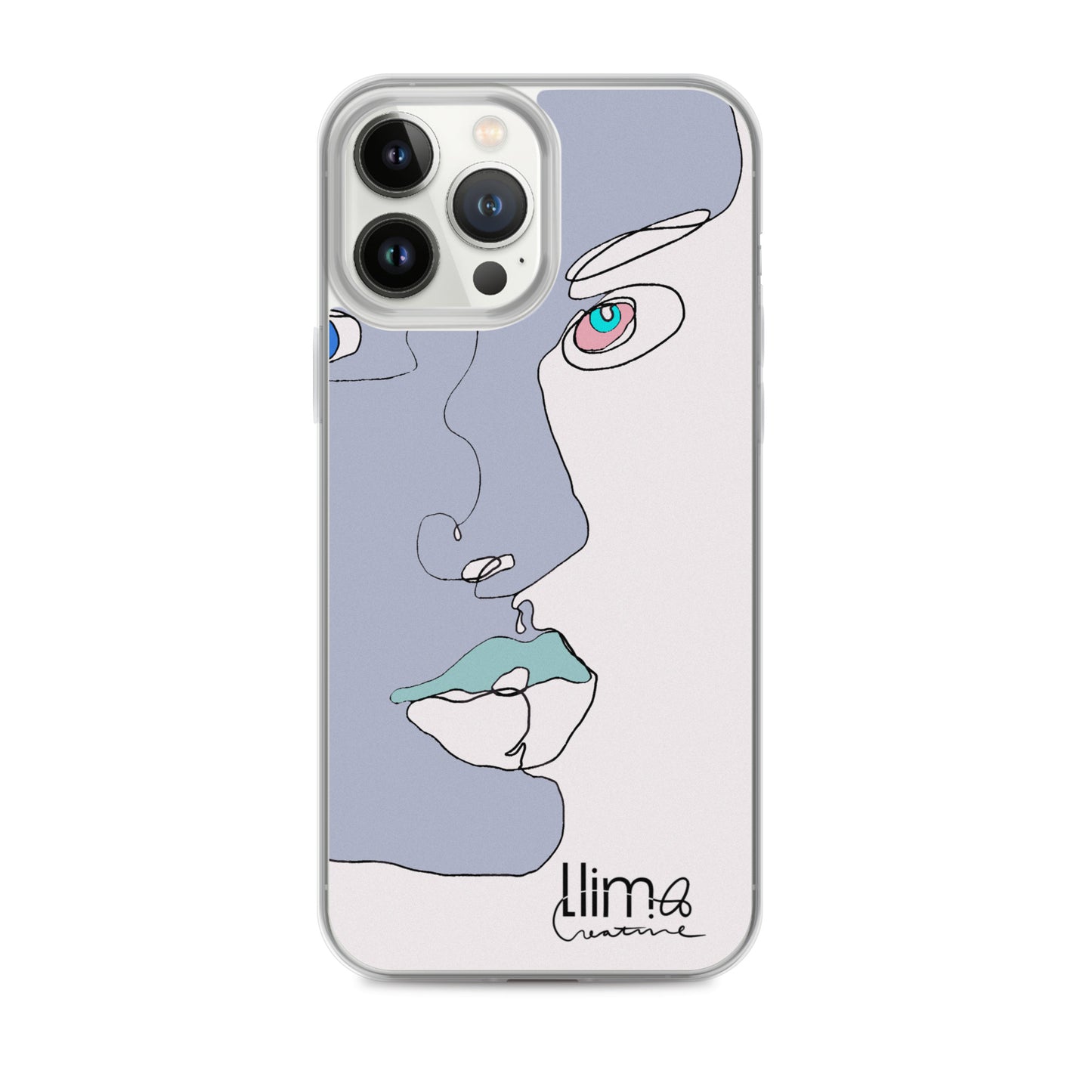 Minimalist Line Portrait iPhone Case