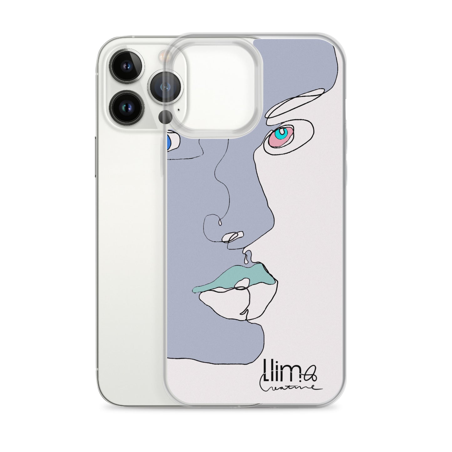 Minimalist Line Portrait iPhone Case