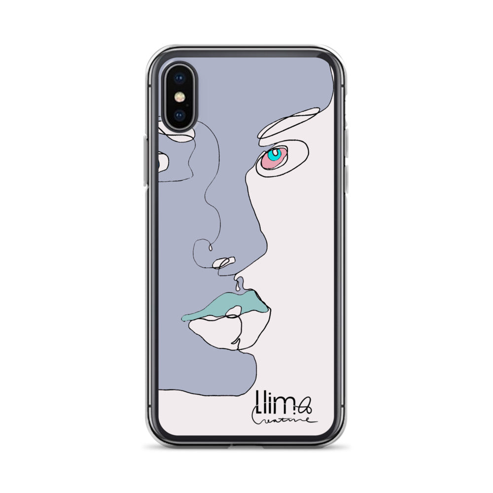 Minimalist Line Portrait iPhone Case