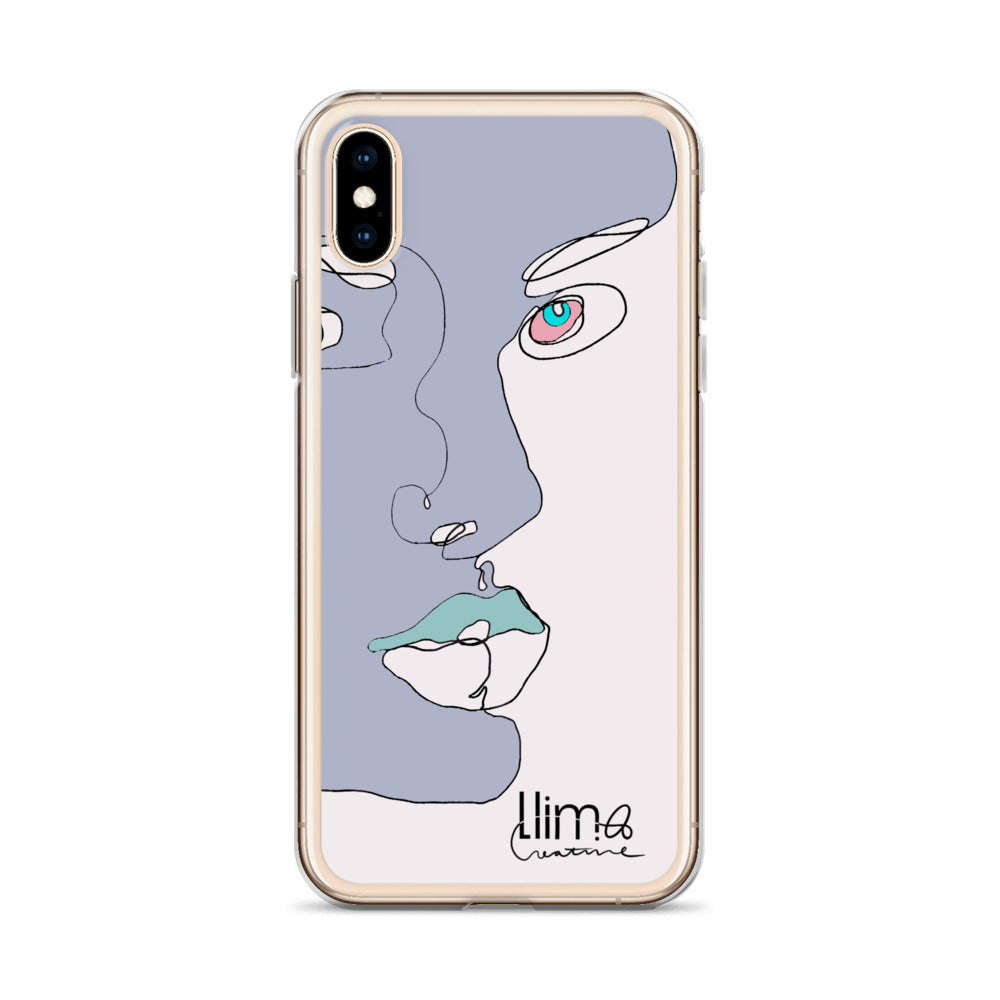 Minimalist Line Portrait iPhone Case