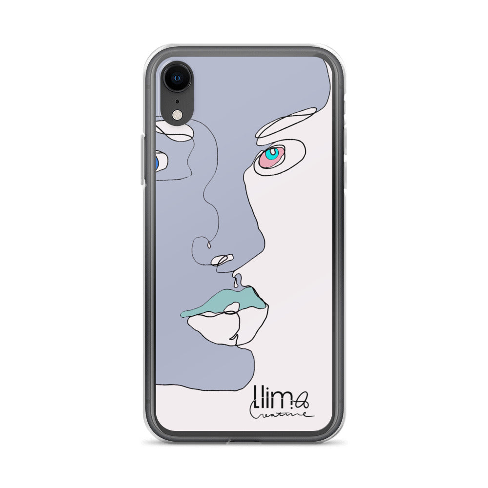Minimalist Line Portrait iPhone Case