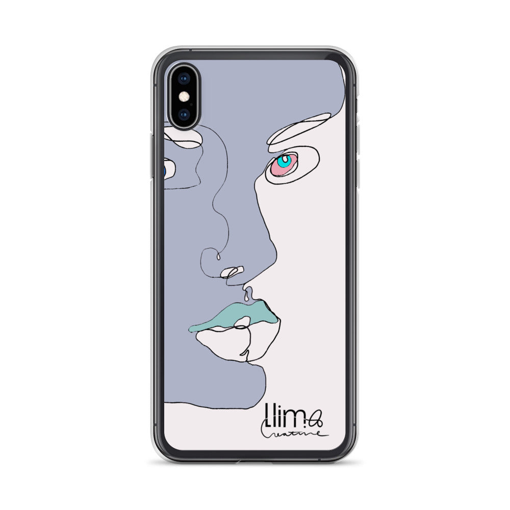 Minimalist Line Portrait iPhone Case