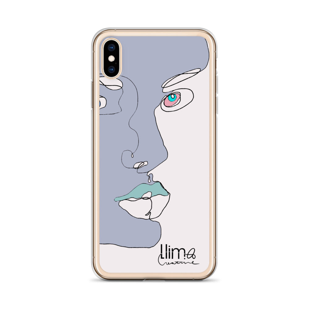Minimalist Line Portrait iPhone Case
