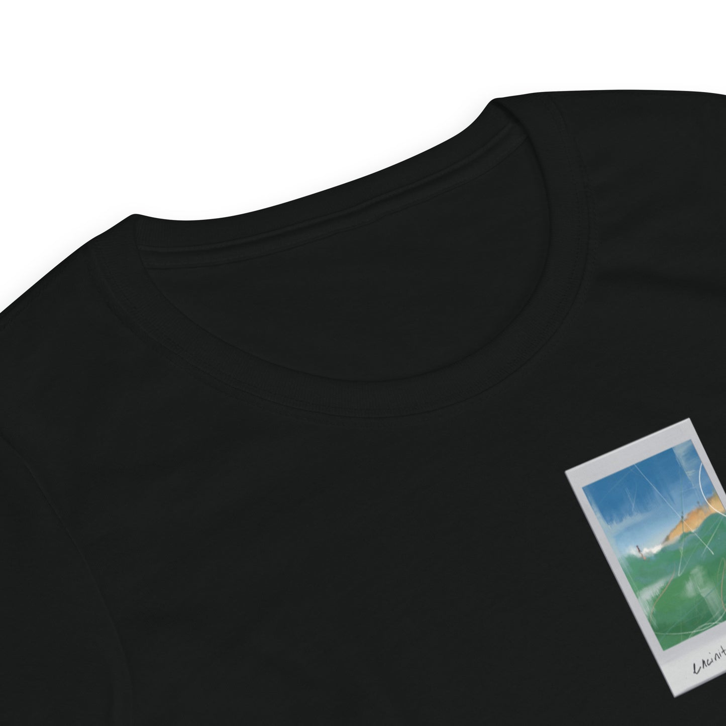 Encinitas Surfer Polaroid Fitted T-shirt