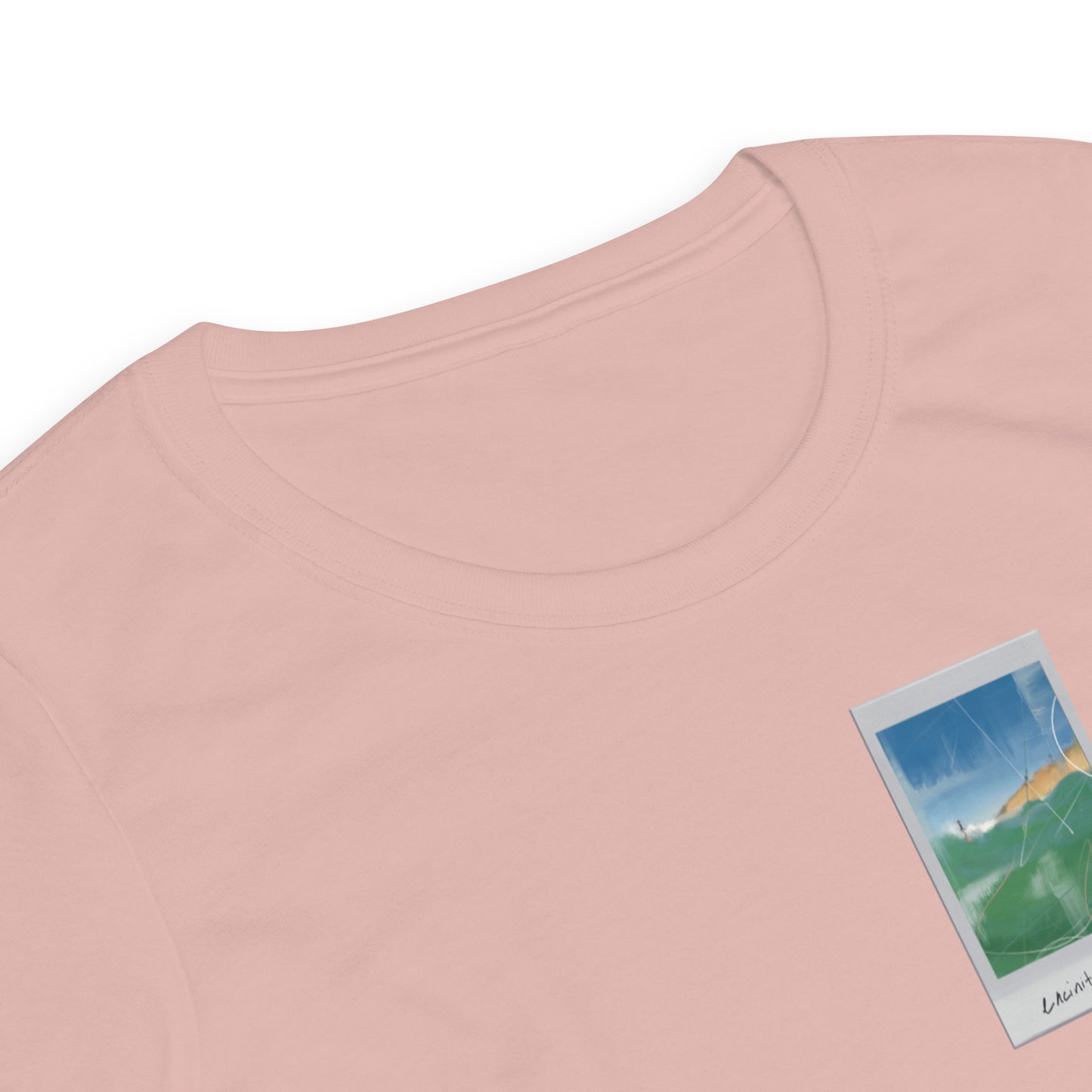 Encinitas Surfer Polaroid Fitted T-shirt
