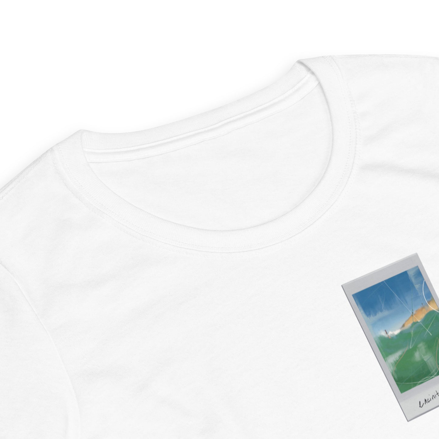 Encinitas Surfer Polaroid Fitted T-shirt